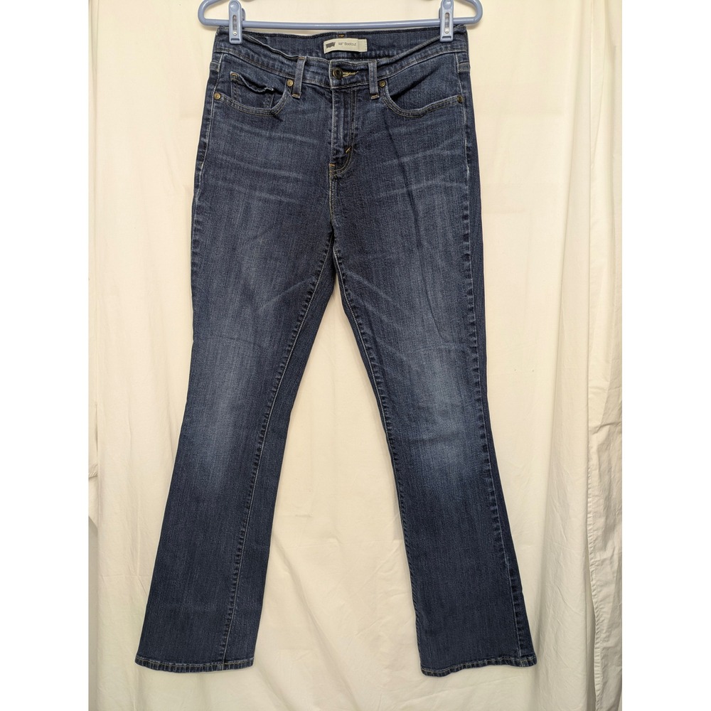 Levis 515 Bootcut Jeans Womens 8L W29 L34 Medium Dark Wash Western Cowgirl